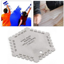 CO100-1 Hexagonal Wet Film Comb Stainless Steel Range 20-370um Wet Film Thickness Measuring Comb