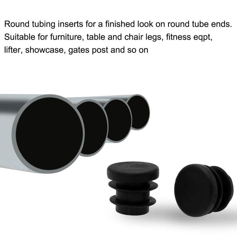 sourcing map 36pcs 5/8" 16mm OD Plastic Round Tube, Ribbed