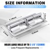 Recessed Toilet Paper Holder, Double Roll Wall Mounted Toilet Tissue