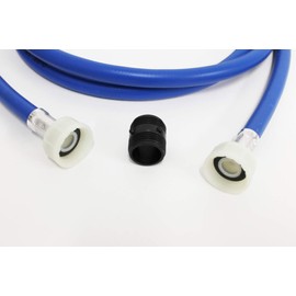 Universal Washer Dryer Washing Machines & Dishwasher 2.5 Fill Hose Extension Kit With Straight Ends Includes Hose Connector Union