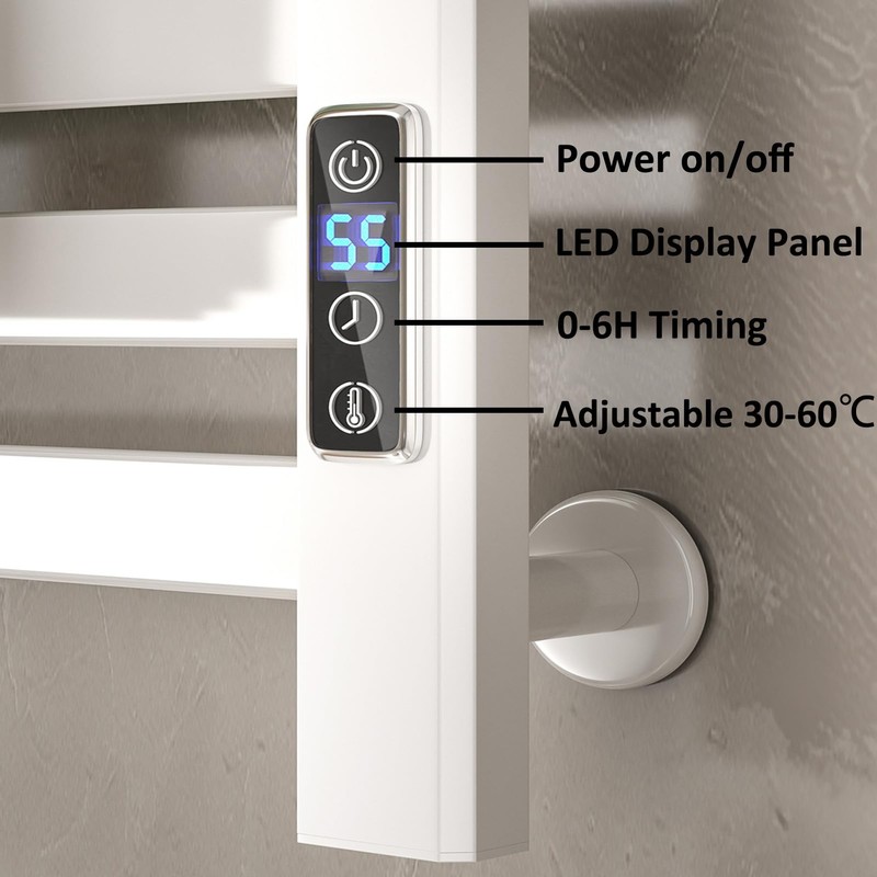 MEGA YU NENG Electric Towel Warmer,Wall Mounted Towel Warmer Rack