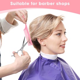 Rat Tail Comb Parting Comb：2Pcs Rat Tail Combs for Women，Fine Tooth Parting Tip Carbon Fiber Root Teasing Anti Static Tail Comb，Hair Combs for Styling（Black,Pink ）