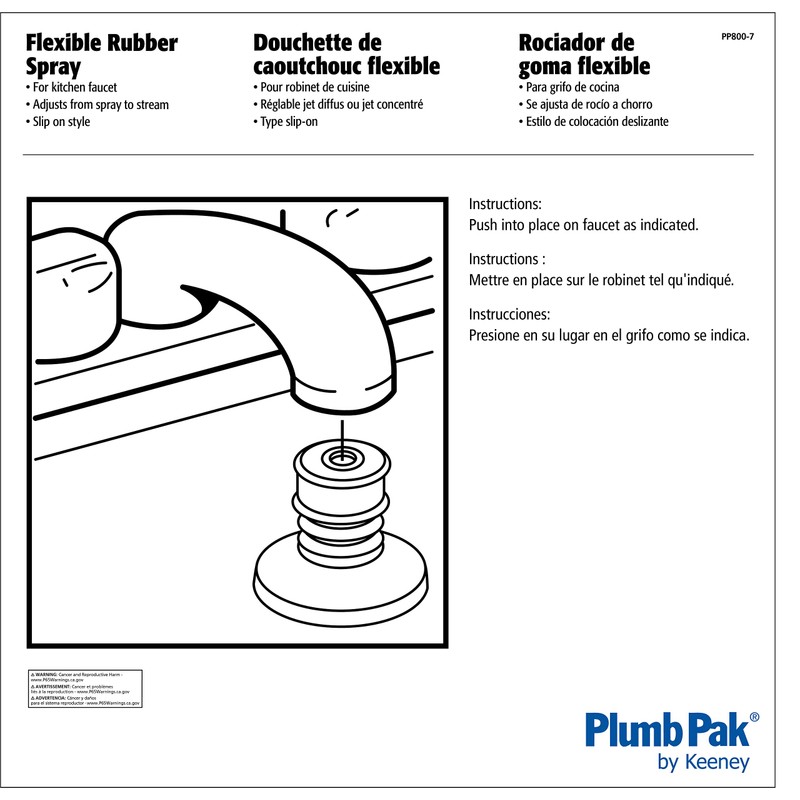Plumb Pak PP800-7 PlumPak Flexible Faucet Aerator, Rubber, One Size,