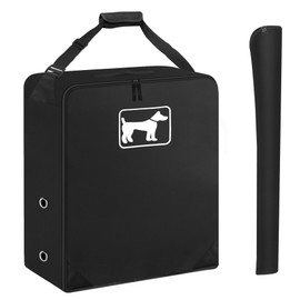 SIRUITON Dog Playpen Storage Bag Fits 24" H 8 Panels and 9 Stakes Suitable for Foldable Exercise Pet Playpen, RV Dog Fence Travel Bag,with Reinforcing Plate & Shoulder
