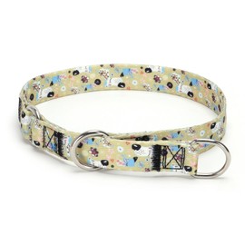 Haoyueer Training Dog Collar - No Pull Martingale, Slip With Slidable Stop Ring for Small, Medium, Large Dogs (NO8, M)