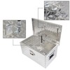 TJHSM 20 Inch Silver Heavy Duty Aluminum Tool Box with