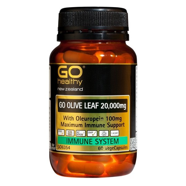 GO Healthy GO Olive Leaf 20,000mg Capsules 60