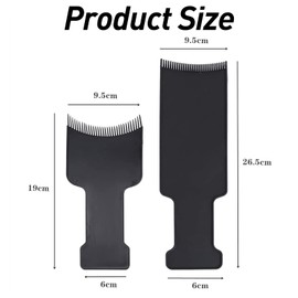 2PCS Hair Dye Board Highlighting Board with Teeth Flat Top Comb Board Hair Dye Kit for Hair Dye Salon Home Multicolor Hair Coloring