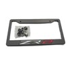 1PC Carbon Fiber ZR2 License Plate Frame Tag Cover Holder
