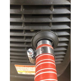 GenExhaust for Yamaha EF2400iSHC/EF2000iS/EF1000iS Generator 1" Silicone tubing Exhaust Extension 2 Foot Length.