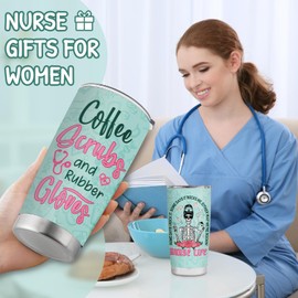 Nurse Gifts for Women Nurse Appreciation Graduation Week Gifts - Stainless Steel Tumbler With Lid 20OZ