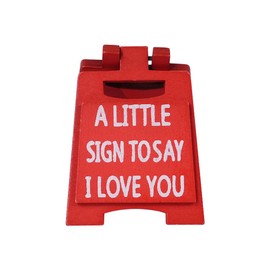Sarini I Love Girlfriend Boyfriend Love Themes Mini Sign Ornaments Romantic Love Language A Small Sign