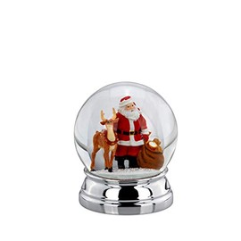 Hermann Bauer jun. Kollektion Snow Globe Santa Claus / Reindeer XL Height 12.0 cm Diameter 10.0 cm