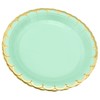 FiveSeasonStuff Paper Plates 7 inch Eco-friendly Biodegradable Compostable (Mint Green