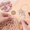KitBeads 6pcs Tibetan Sewing Charms Mixed Styles Button Scissors Pendant