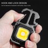 Keychain Work Light USB Charging Portable Pocket LED Flashlight Multifunctional