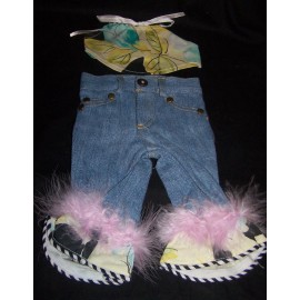 Jeand and Halter Set for 18" American Girl type Dolls