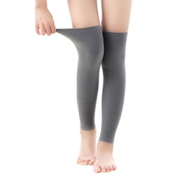 Thermal Cashmere Leg Warmer Warm High Boot Knee Braces Leg Warmers Elastic Warm Knee Pads Leg Sleeves Support Protector for Women Men Windproof Lining Leggings for Ski Cycling Yoga Arthritis
