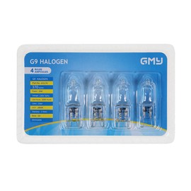 GMY G9 Halogen Bulb, 230V, 28W(29W), 320lm, Dimmable, Pack of 4