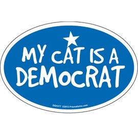 Cat & Dog Magnets-My Cat Is Democrat