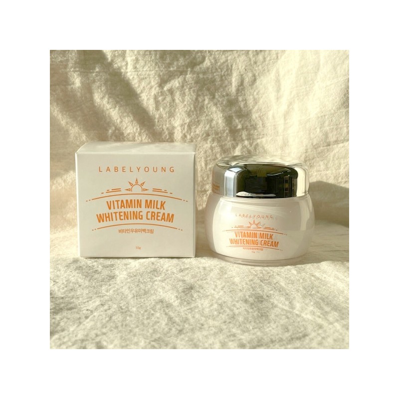 Label Young Shocking Vitamin Milk Whitening Cream 55g / Circle