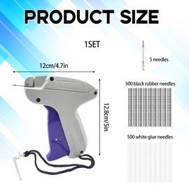 Quick Clothing Fixer Mini Quick Repair Garment Sewing Machine Gun for Clothes Manual Micro Stitch Portable Stitch Gun for Clothes Mini Sewing Kit Include 1000 Pcs Glue Needle and 5 Needles