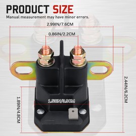 Cnornus 812-1211-211 12V Starter Relay Starter Relay Solenoid Switch for mtd 725-0530 725-0771 725-1426 925-0771 925-1426 9251426a for Briggs Stratton 5409h 5409k