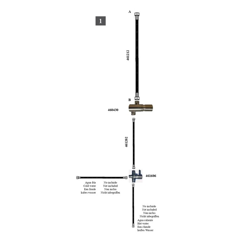1/2" Non Hardened Tap with Button for Sinks, Showers, Fountains