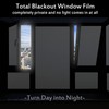 Blackout Window Films, White Sides 100% Light Blocking Window Cover