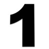 8 Inch Large House Numbers, Black Modern Home Address Signage