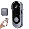 Yakiter Video TimbYakiter Video Timbre Inteligente,Mbre Inalambrico Exterior con Camara,170°Gran
