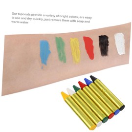 Hohopeti 6pcs Body Paint Pen Make up Kit Crayons Body Painting Makeup Crayons Face Painting Sticks for Face Face Paint Kit Water Soluble Pigment