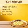 SATVIK Pack of 100 Pure Cow Ghee Wicks for Puja