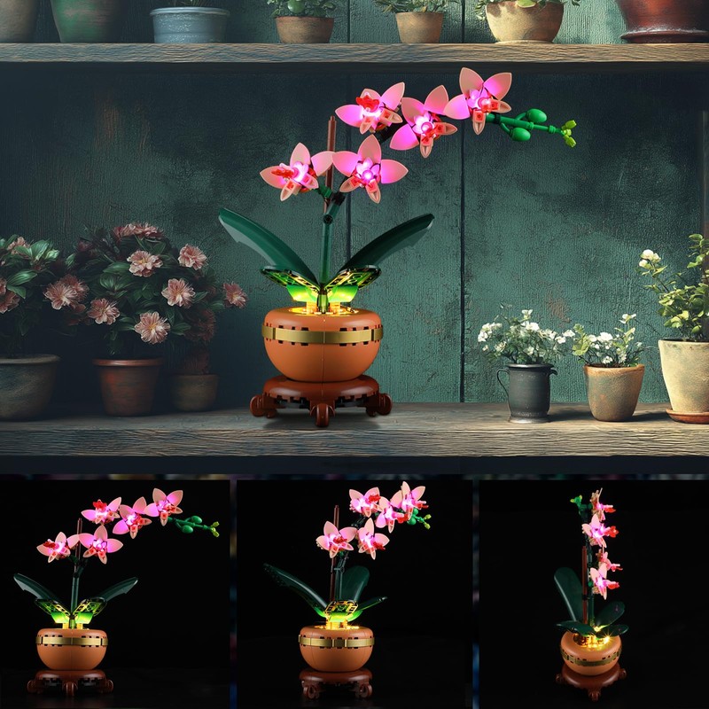 YEABRICKS LED Light for 10343 The Botanical Collection Mini Orchid