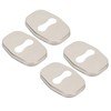 4PCS Door Lock Striker Cover Stainless Steel Strong Protection Replacement