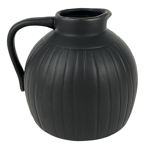 47th & Main Ceramic Modern Pitcher-Style Vases with Handle, 4.5"