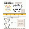 PORCINE® Mini Pig Harness & Leash (S/M) - Fully Adjustable,