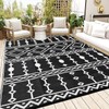 GarveeLife Outdoor Rug for Patio, 8x10FT Reversible Plastic Straw Rug,