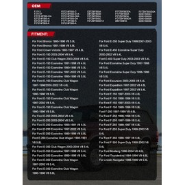 TAUTOY FJ713 Fuel Injectors 8PCS 1990-2005 For Ford E150/E250/E350 Econoline Club Wagon F150/F250/F350 Super Duty,For Lincoln,For Mercury,4.6L 5.0L 5.4L 5.8L,0280150943,0280150939,0280150909