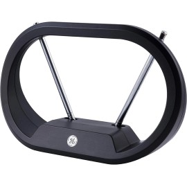 GE HDTV 33675 GE Modern Loop Indoor Antenna 4K Ultra HD 1080p 4ft