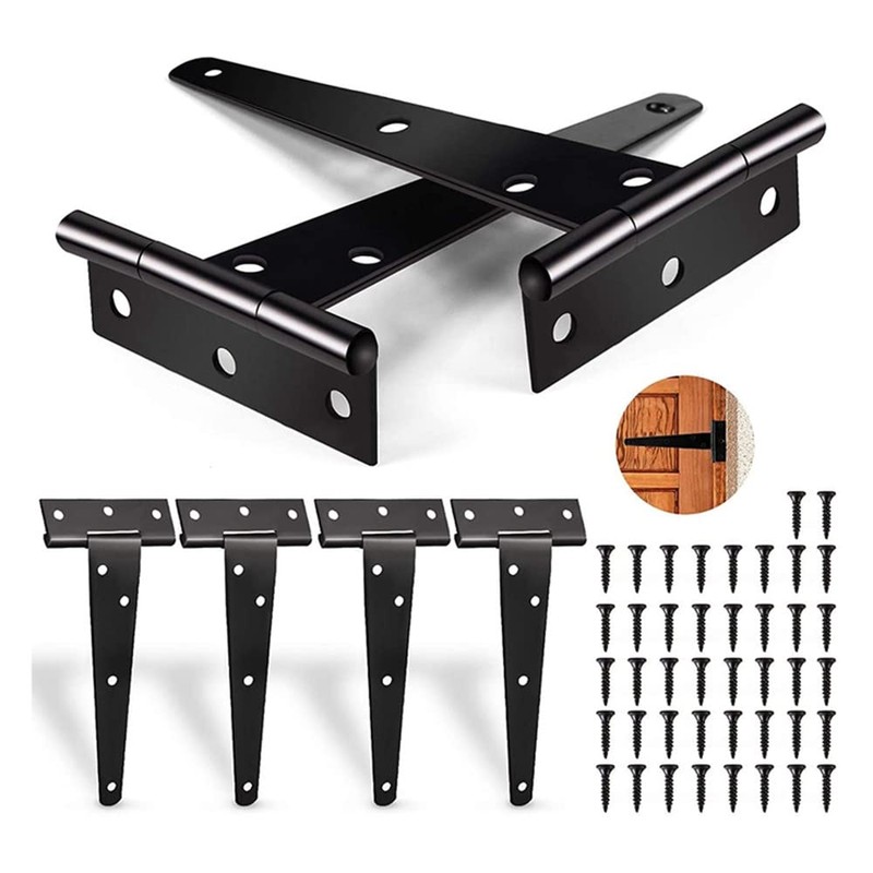 2 Pack Heavy Duty T-Hinges 8 Inch (200mm), Tee Hinge