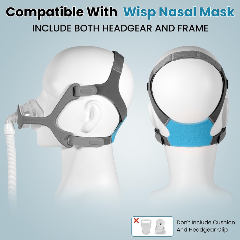 YBWM Replacement Wisp Headgear and Fabric Frame Compatible with Wisp