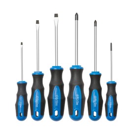 ROTATION 6PCS Magnetic Tip Screwdriver Set, 3 Phillips and 3 Flat, Professional Cushion Grip | 6-Piece Hand Tools Set