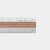 Midori 42274006 Ruler, Aluminum, Wood, 5.9 inches (15 cm), Dark