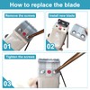 BESTBOMG Set of 2 Star Blade Replacement Blades for Dog