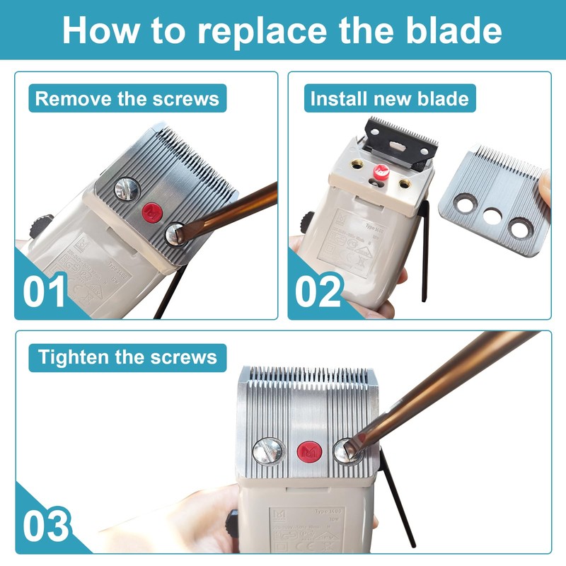 BESTBOMG Set of 2 Star Blade Replacement Blades for Dog