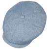 Stetson Hatteras Classic Linen Flat Cap Women/Men (55-62 cm) -
