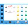 Brunoplast NIVIFIX 250x Standard Thread Tabs (Linear) for 1.7 mm
