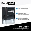 ExcelMark Paid Self Inking Rubber Stamp - Red Ink with