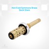 EvertechPRO TA-10 Spindle Brass Component, 4-1/4" Length, For Symmons Temptrol